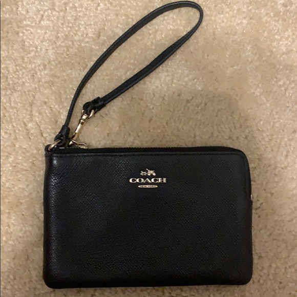 Coach Black leather Wristlet - Picture 4 of 8